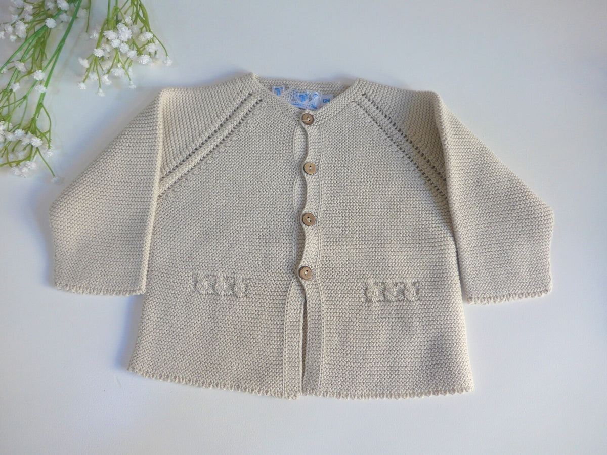 Chaqueta larga algodon tostado
