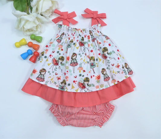 Jesusito estampado muñecas y braguita rayas