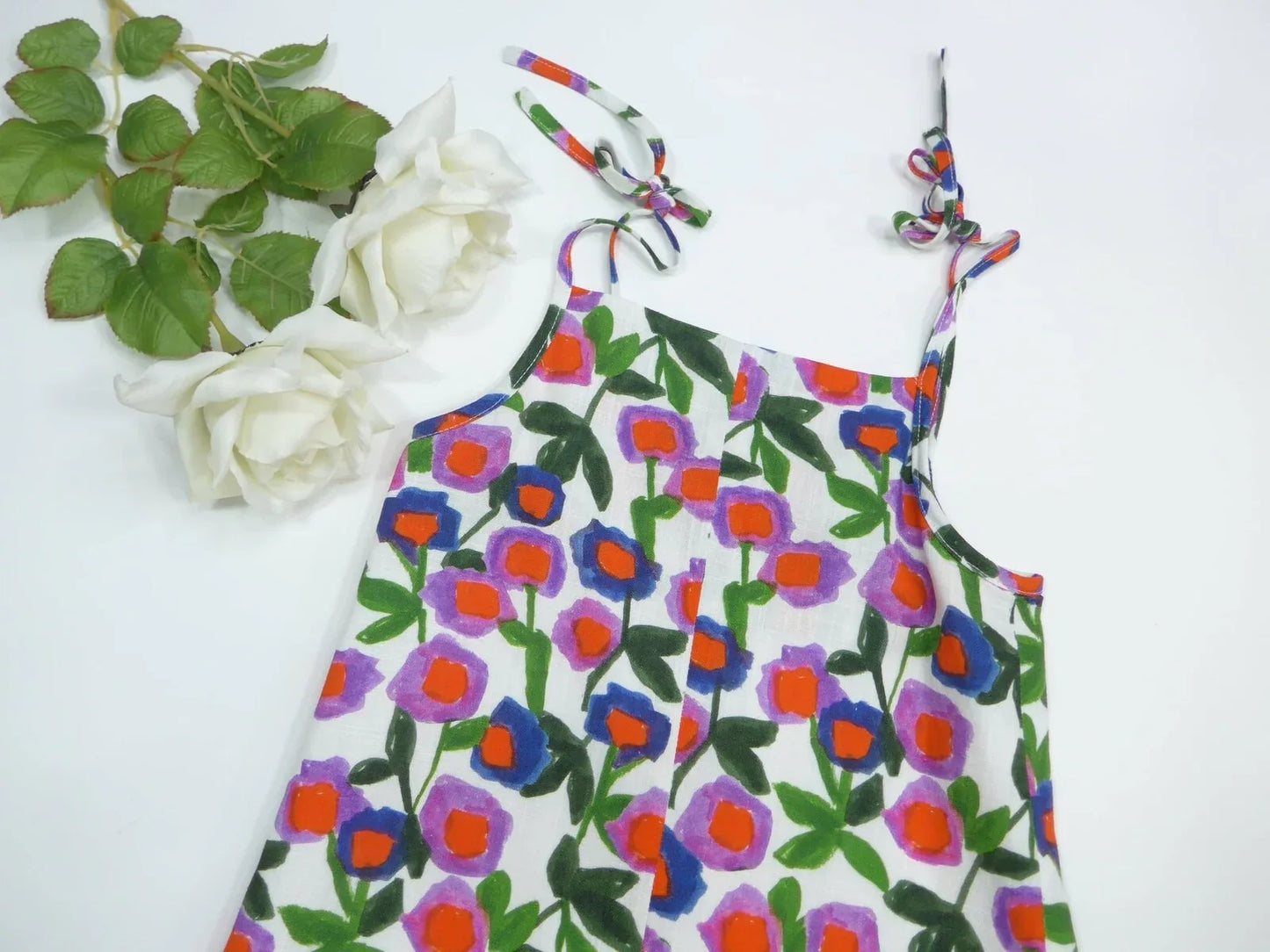 Mono de tirantes con estampado de flores multicolor - PARDALETS