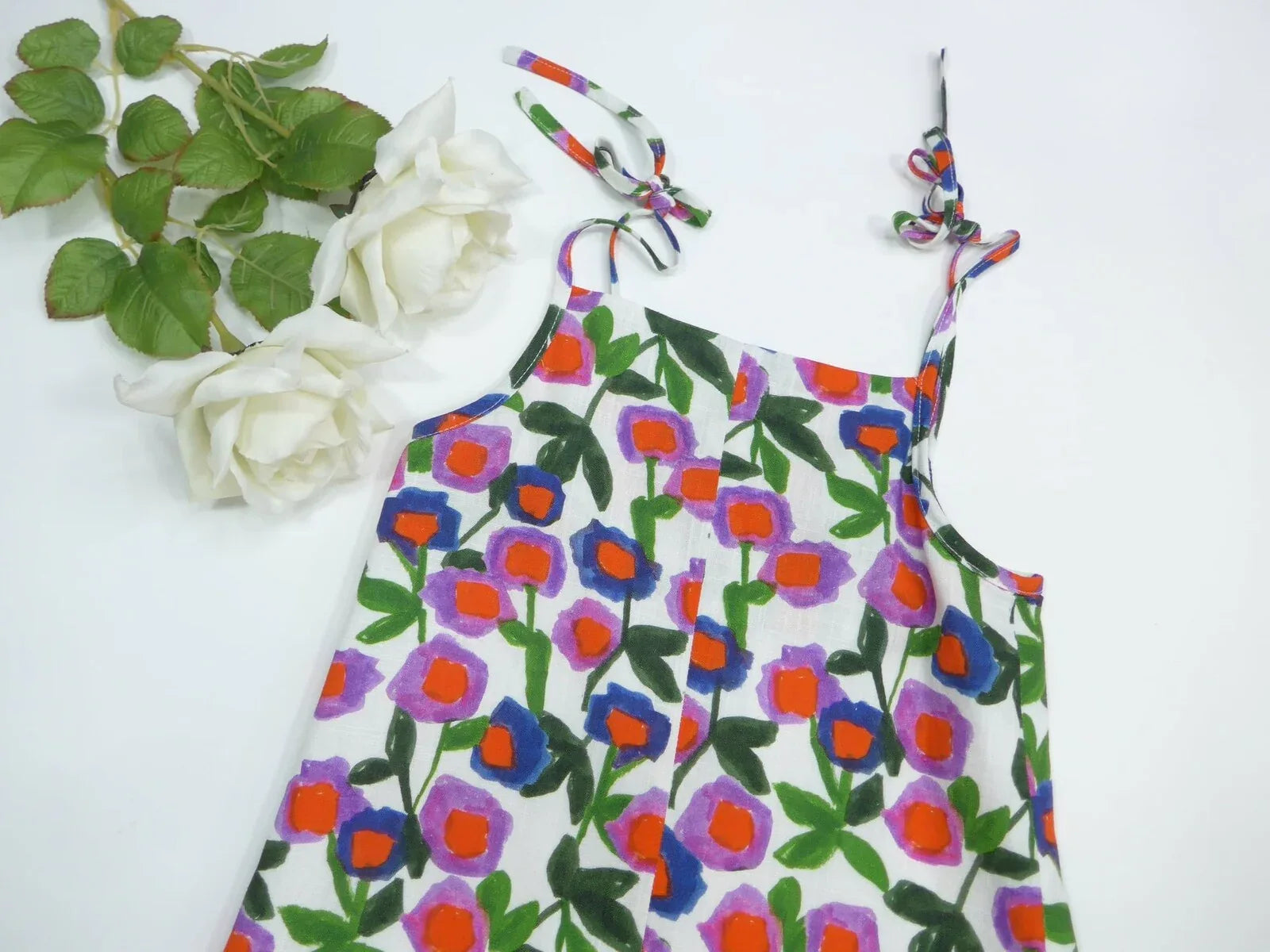 Mono de tirantes con estampado de flores multicolor - PARDALETS