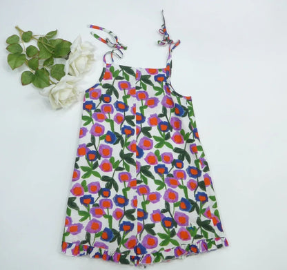 Mono de tirantes con estampado de flores multicolor - PARDALETS