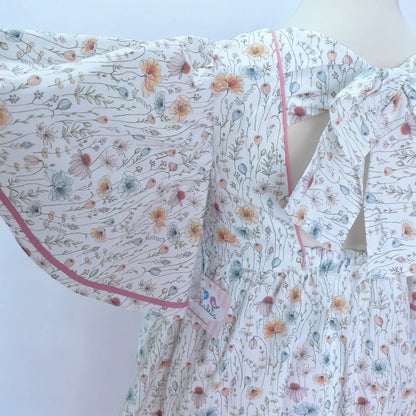 Conjunto blusa flores rosas y pantalon largo grosella "Desierto" - PARDALETS