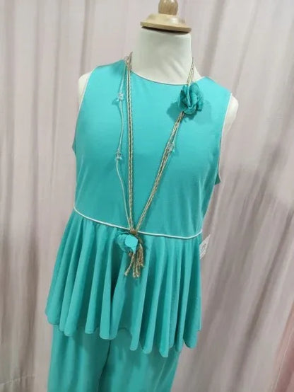 Mono verde con volante alrededor y collar - PARDALETS