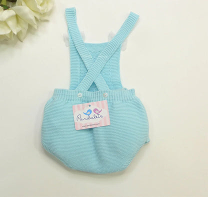 Ranita tirantes azul turquesa con puntilla - PARDALETS