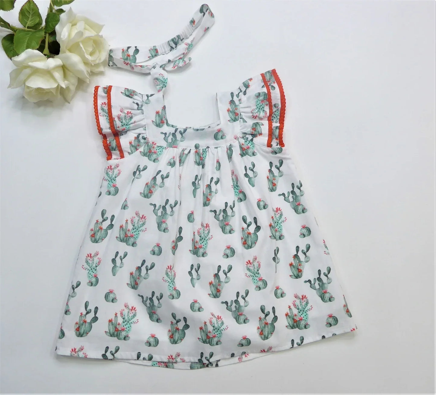 Vestido estampado cactus con diadema - PARDALETS