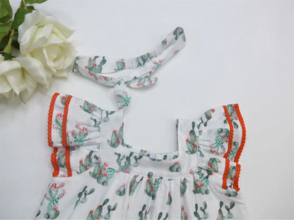Vestido estampado cactus con diadema - PARDALETS