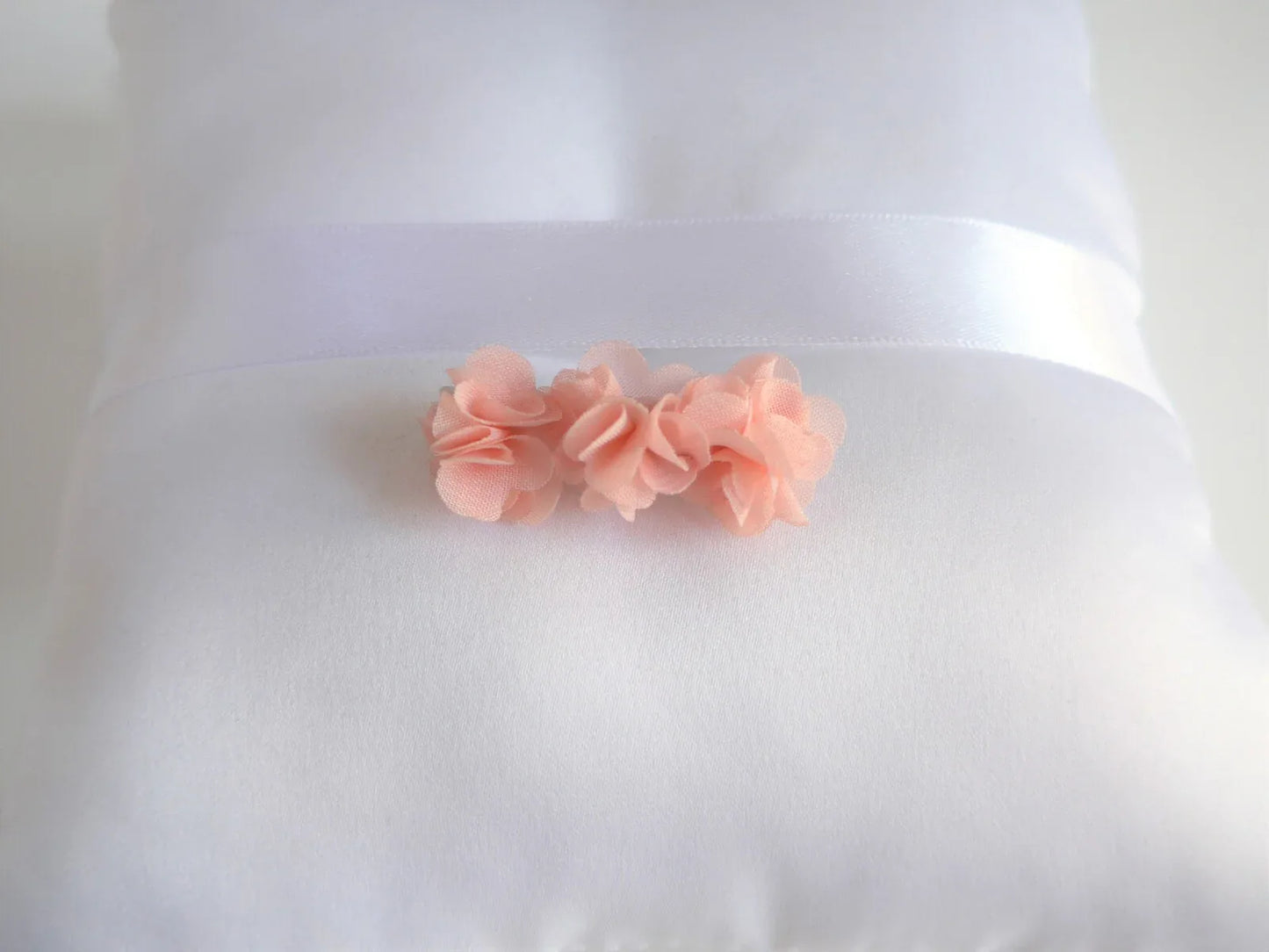 Tocado 3 flores bambula salmon - PARDALETS