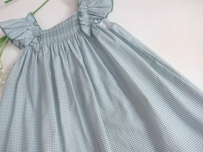 Vestido microvichy verde - PARDALETS