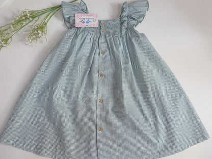 Vestido microvichy verde - PARDALETS