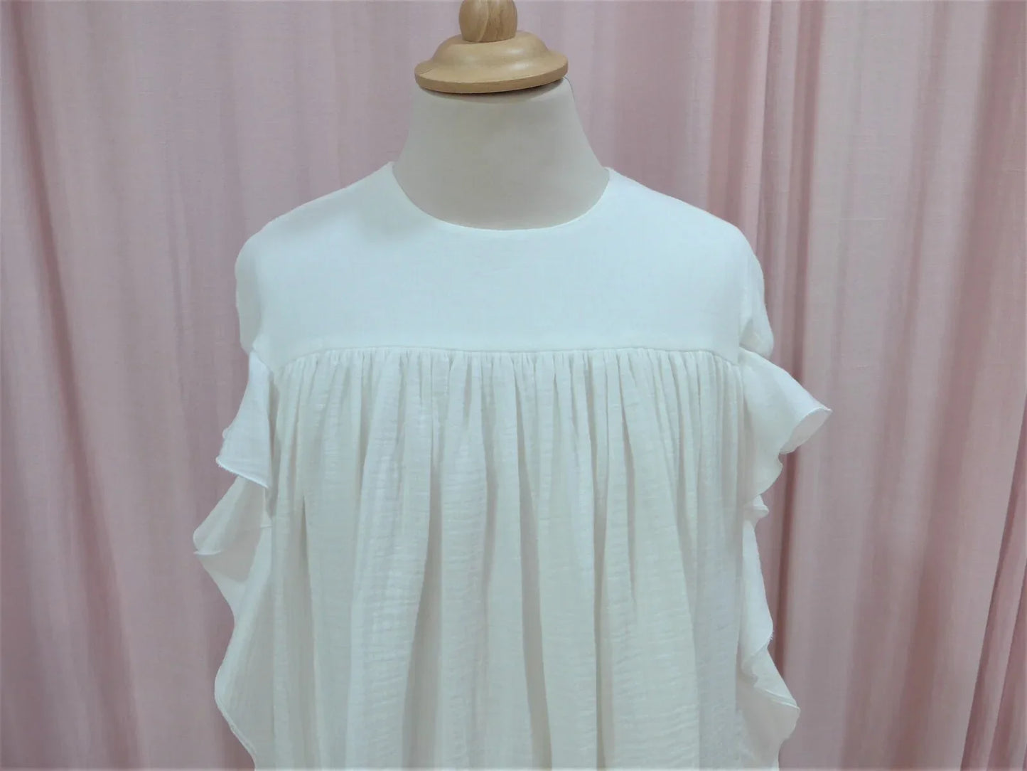 Vestido doble gasa blanco - PARDALETS
