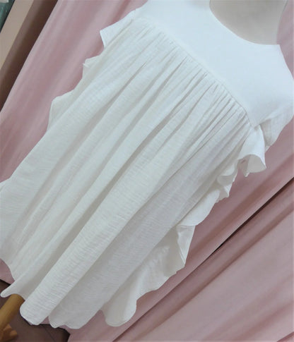 Vestido doble gasa blanco - PARDALETS