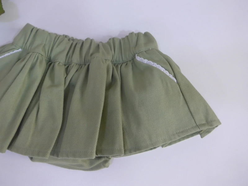 Braguita verde con volante - PARDALETS