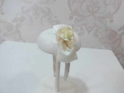 Diadema beig con flor - PARDALETS