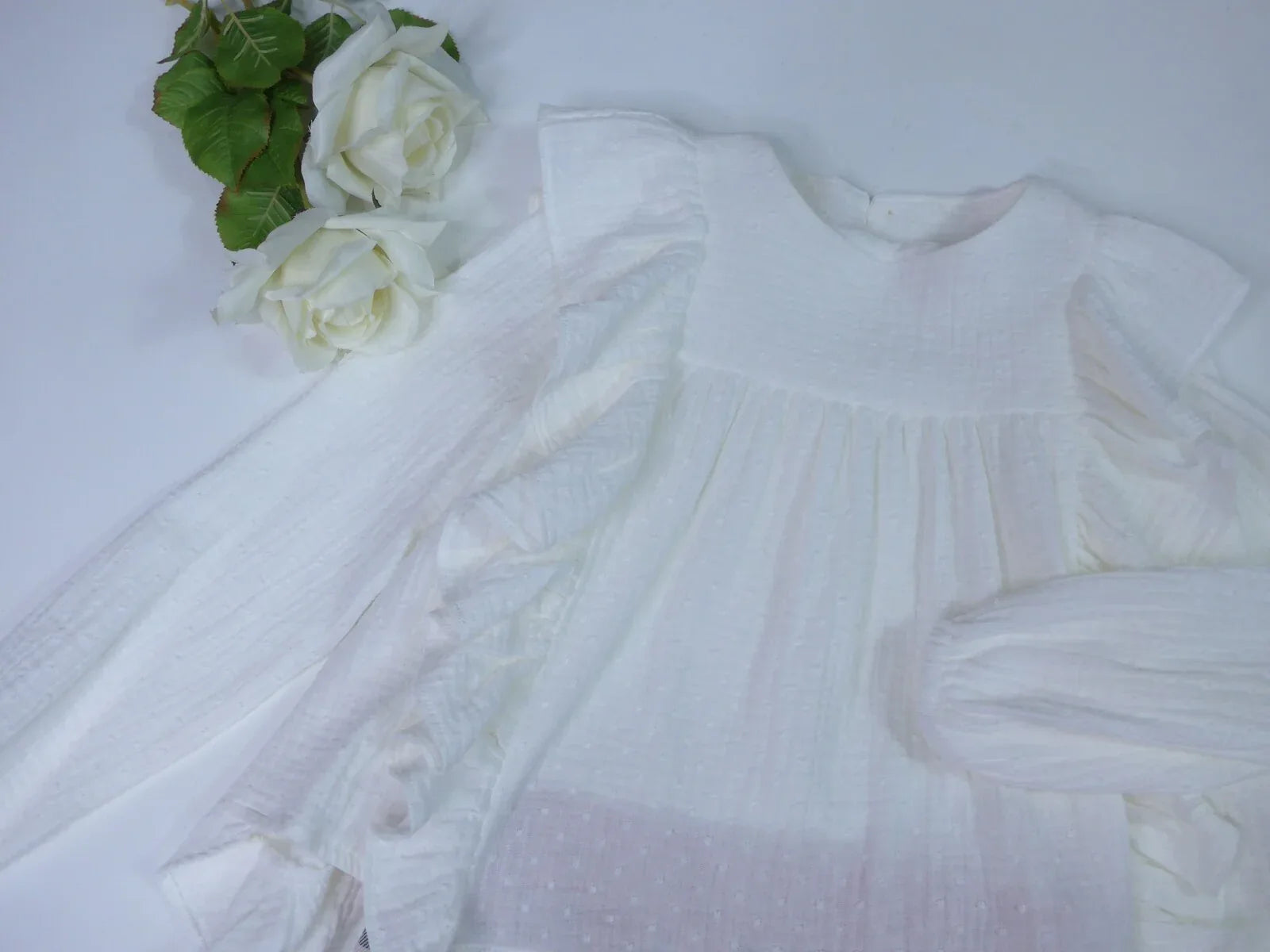 Conjunto blusa blanca y short cuadros rojos "Noel" - PARDALETS