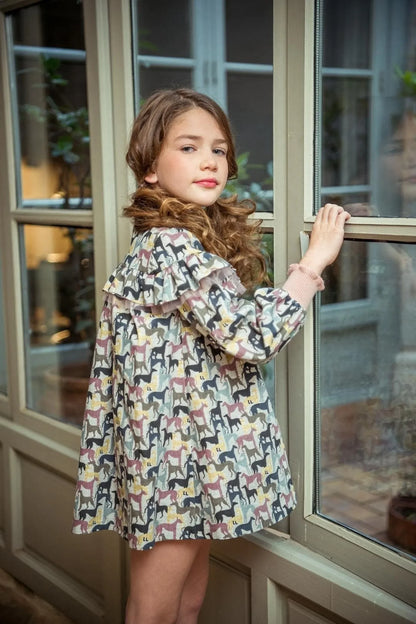 Vestido estampado perritos "Elsa" - PARDALETS