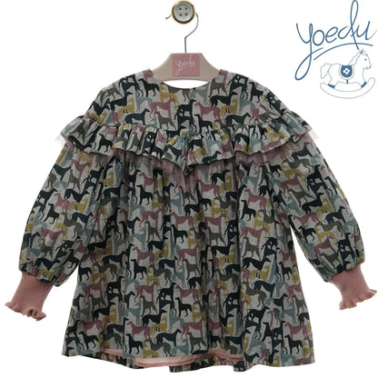 Vestido estampado perritos "Elsa" - PARDALETS