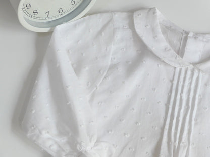 CAMISA PLUMETI BLANCO CUELLO BEBE