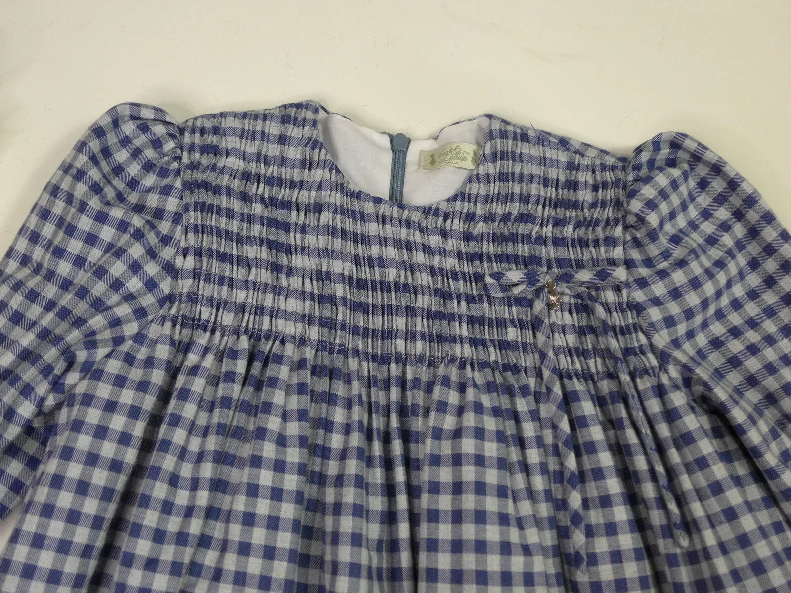 Vestido cuadros azules "Sueño" - PARDALETS