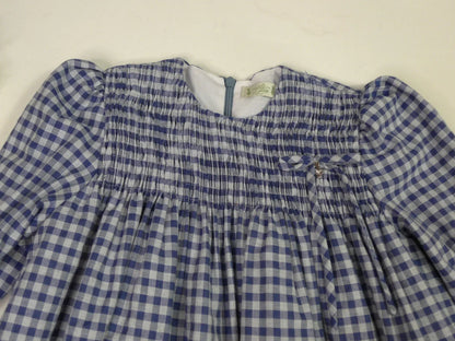 Vestido cuadros azules "Sueño" - PARDALETS