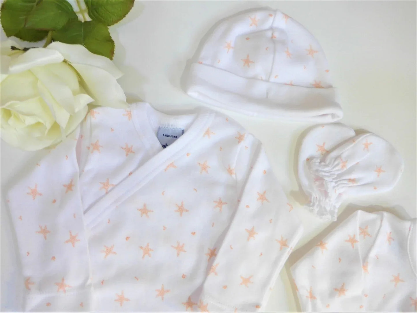 Pack primera puesta estrellas salmon - PARDALETS