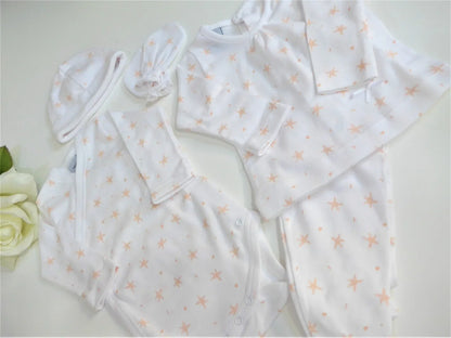 Pack primera puesta estrellas salmon - PARDALETS
