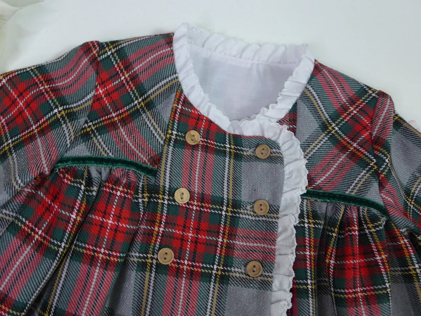 Vestido con pololo cuadros "Ilusion" - PARDALETS
