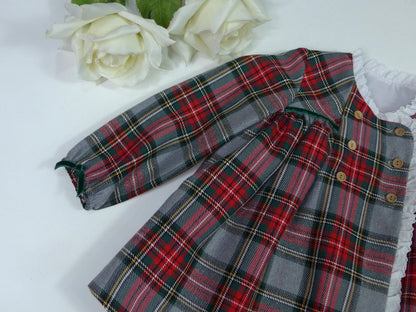 Vestido con pololo cuadros "Ilusion" - PARDALETS