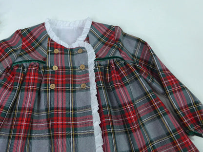 Vestido con pololo cuadros "Ilusion" - PARDALETS