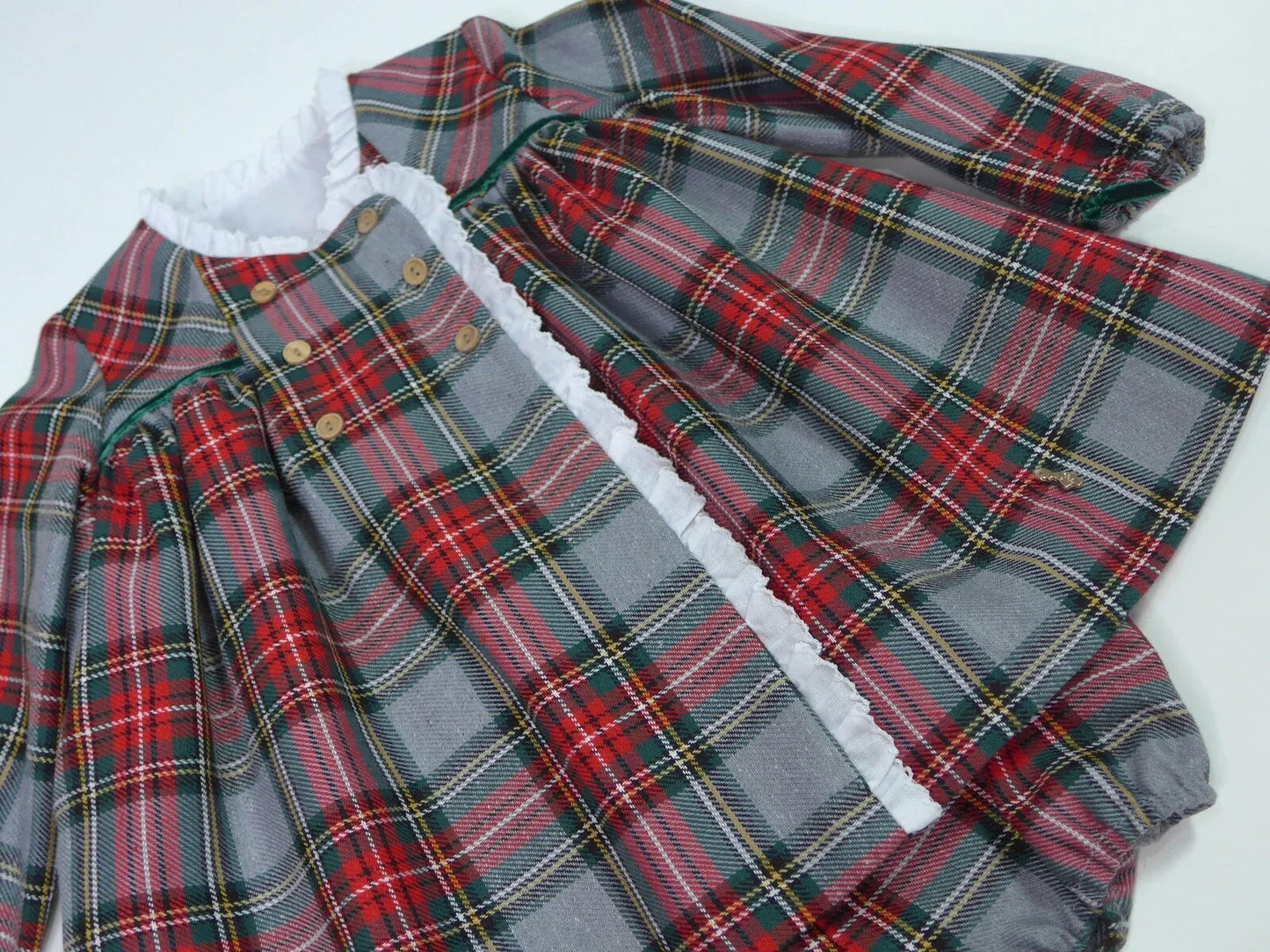 Vestido con pololo cuadros "Ilusion" - PARDALETS