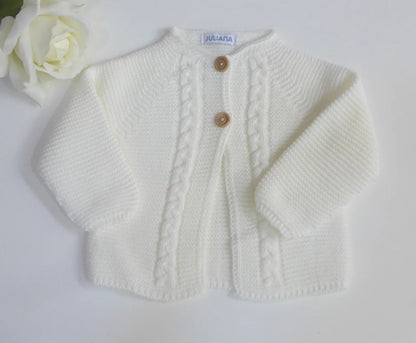 Chaqueta larga punto color Beige - PARDALETS