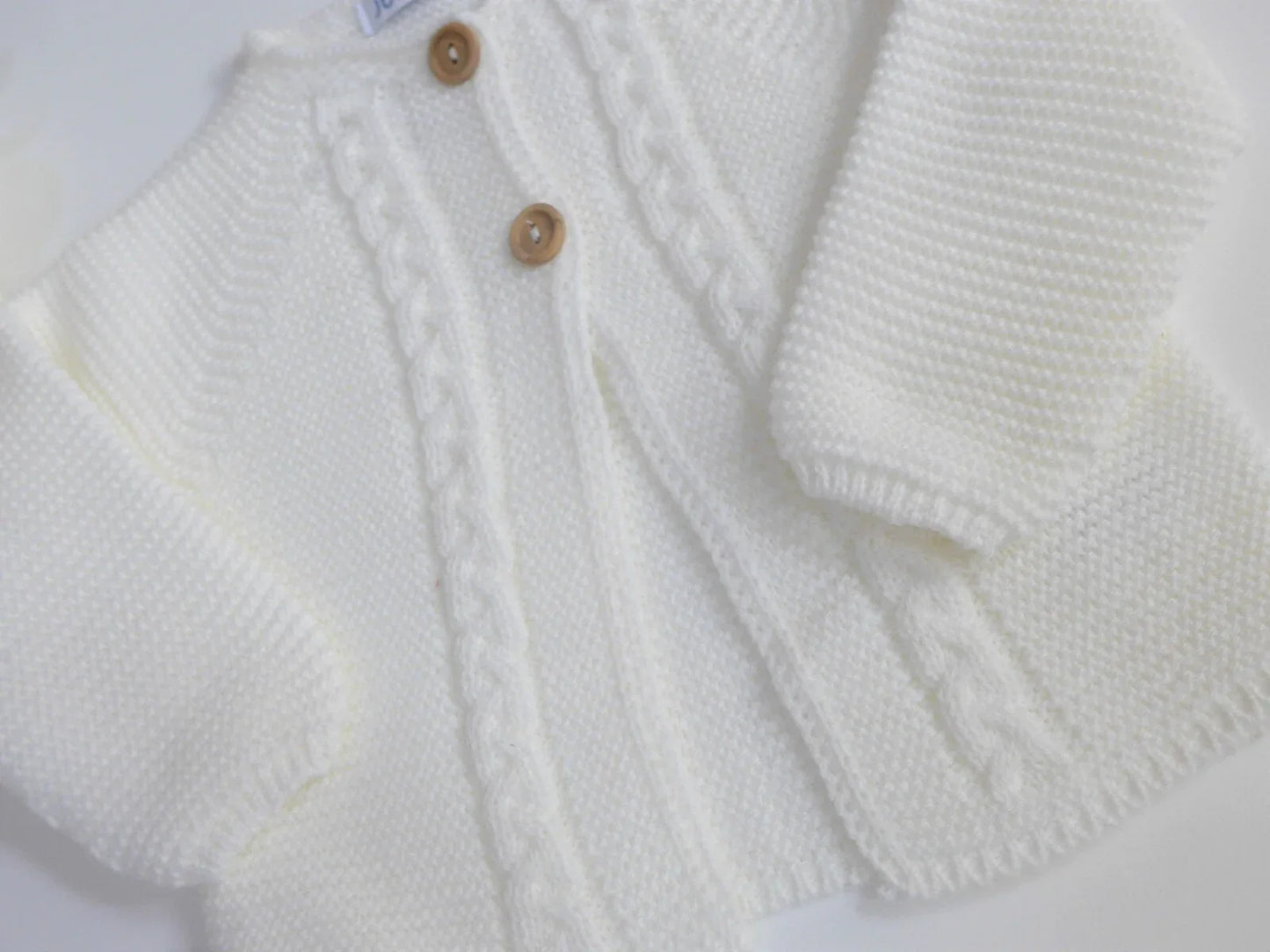 Chaqueta larga punto color Beige - PARDALETS