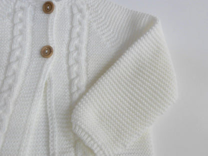Chaqueta larga punto color Beige - PARDALETS
