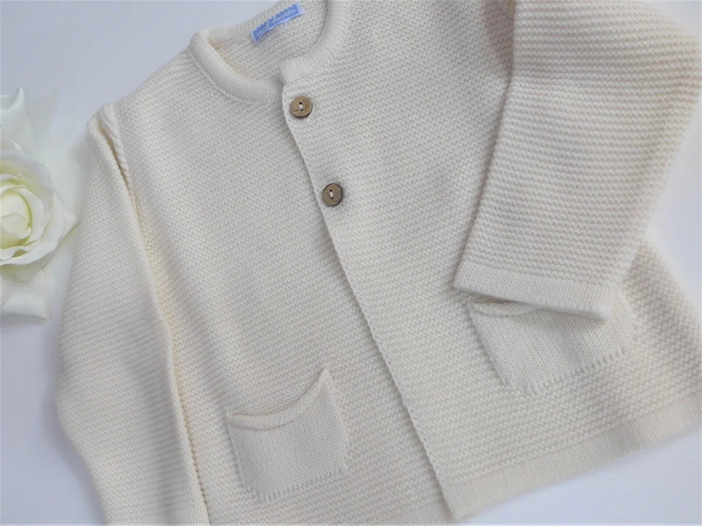 Chaqueta lanita color arena - PARDALETS