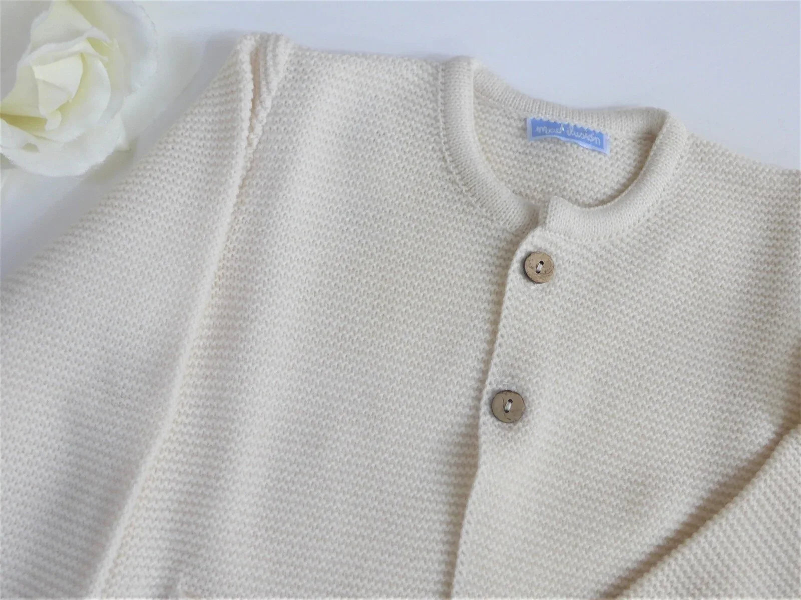 Chaqueta lanita color arena - PARDALETS
