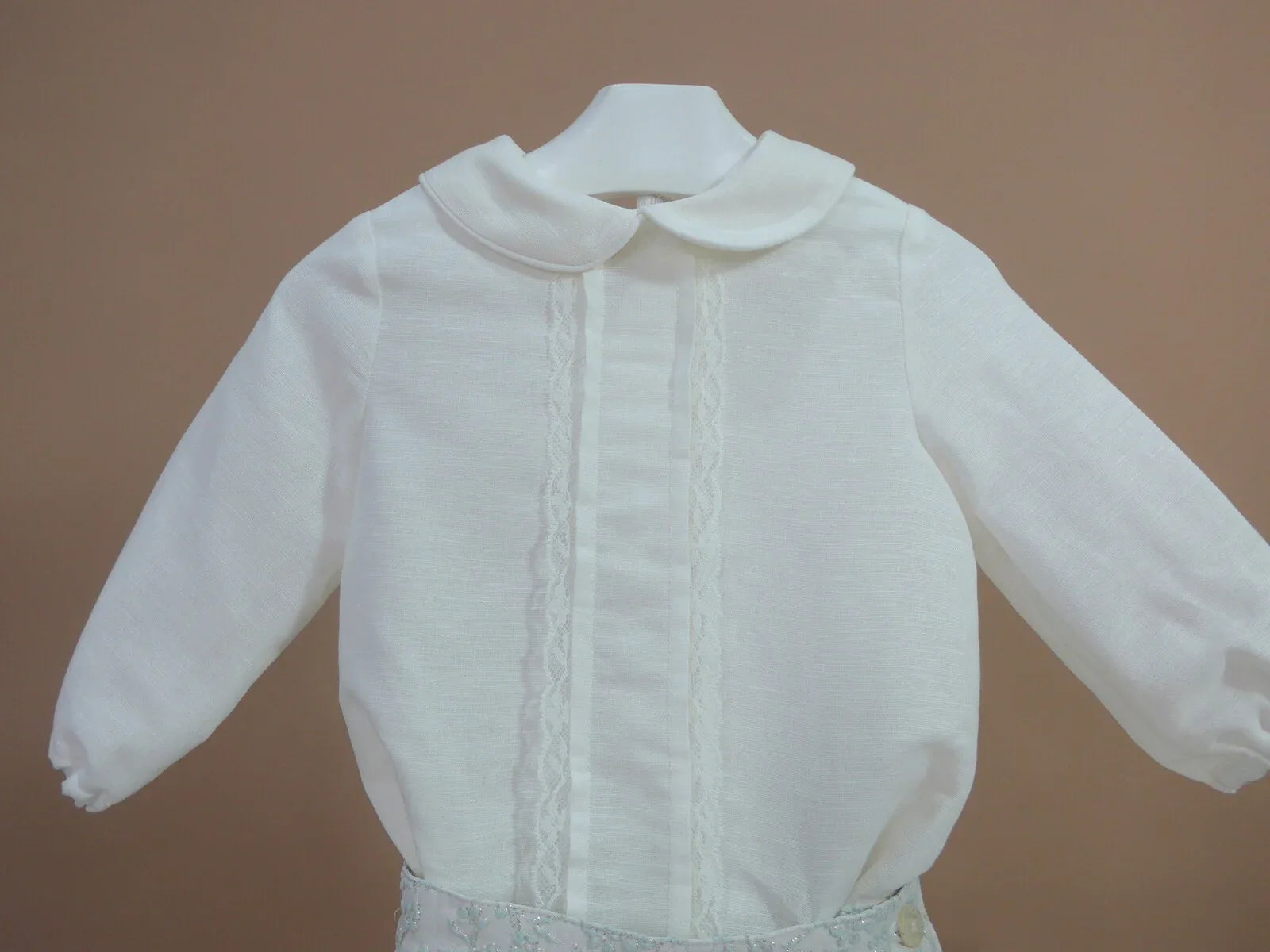 Conjunto camisa y bombacho brocado verde - PARDALETS