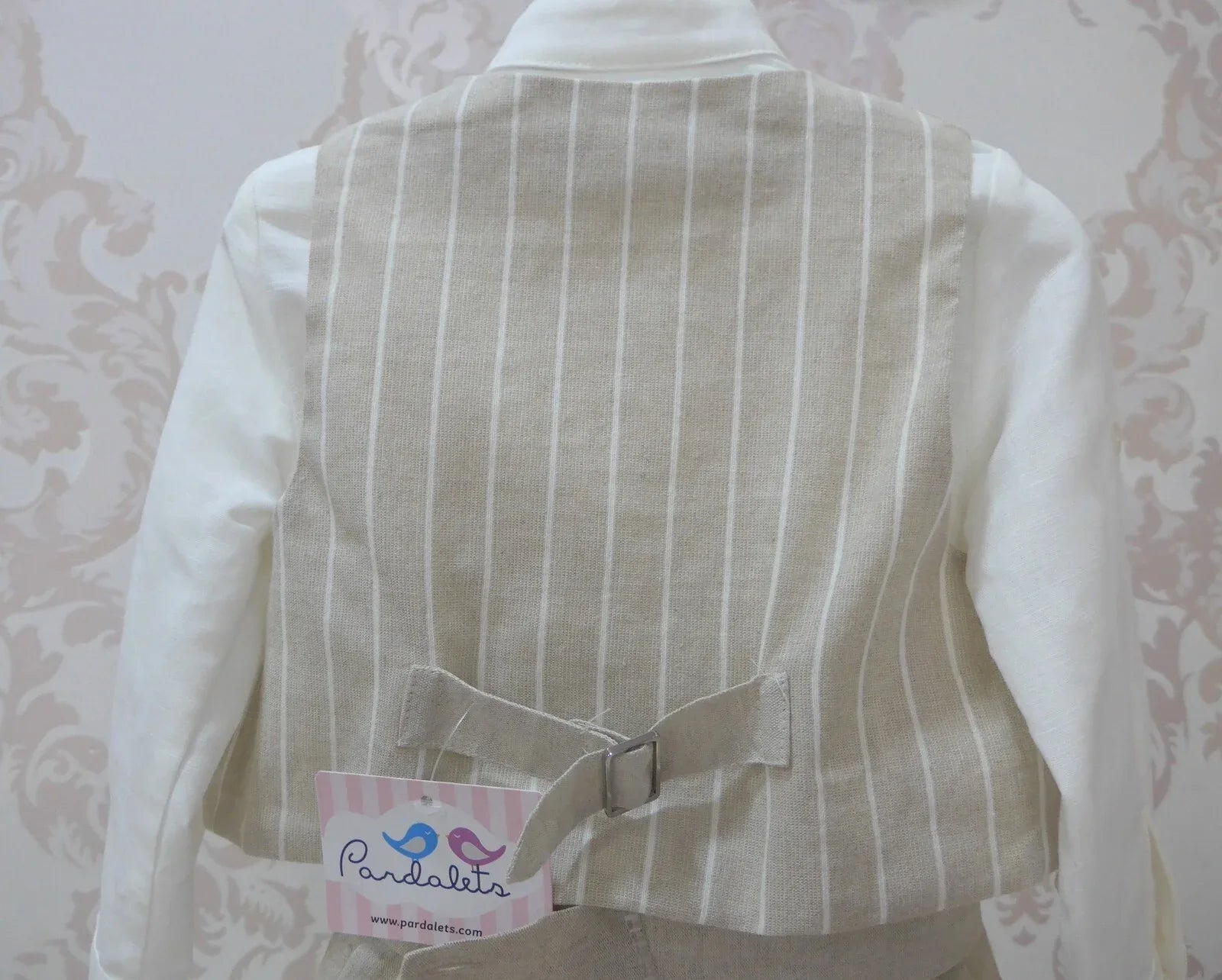 Conjunto lino cuatro piezas beig - PARDALETS