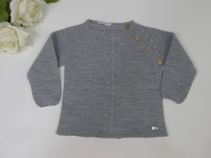 Jersey con adorno vertical ochos color gris - PARDALETS