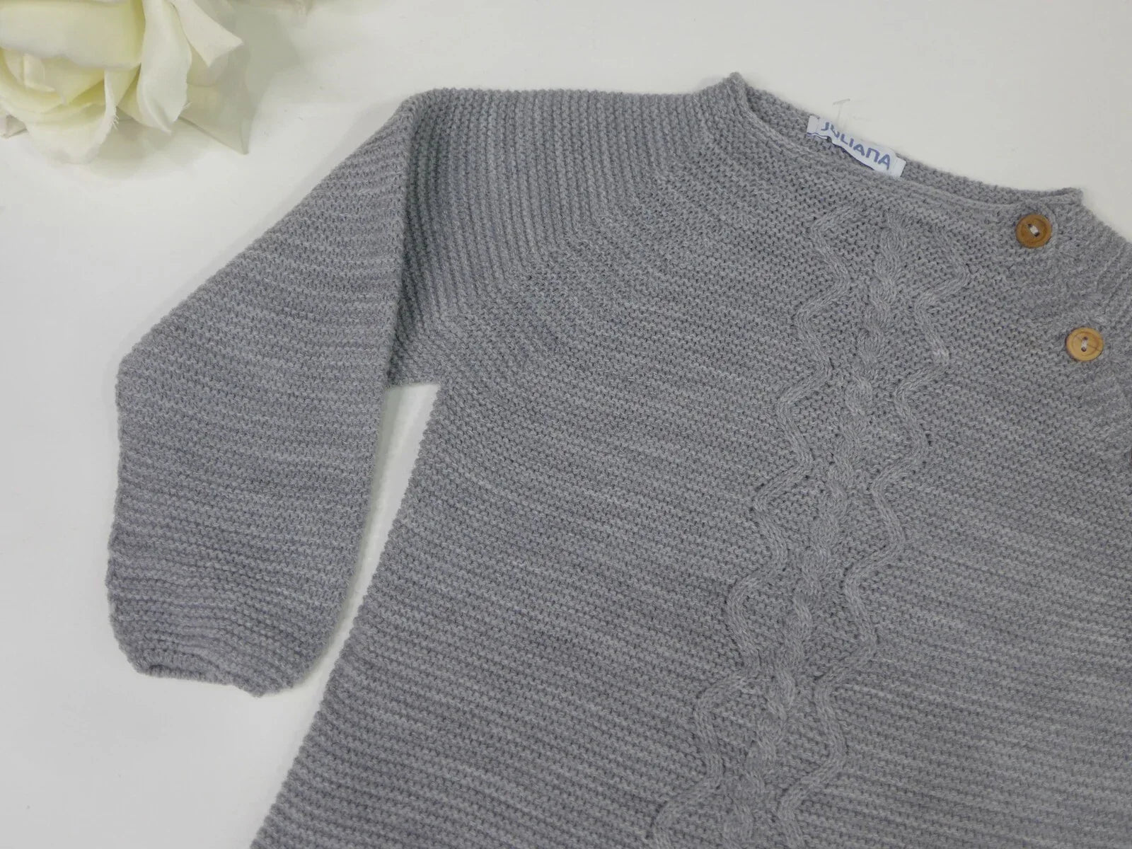 Jersey con adorno vertical ochos color gris - PARDALETS