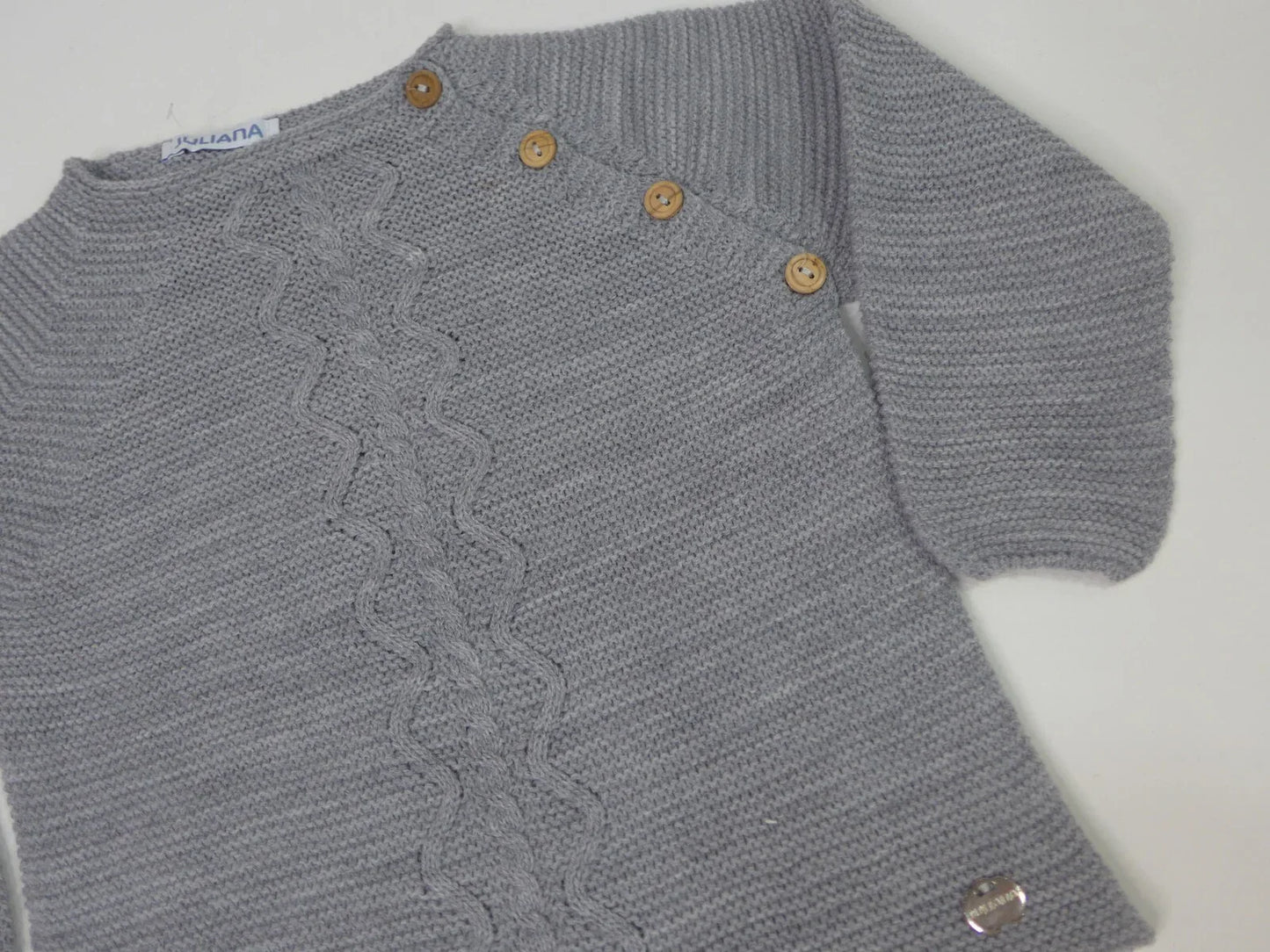 Jersey con adorno vertical ochos color gris - PARDALETS