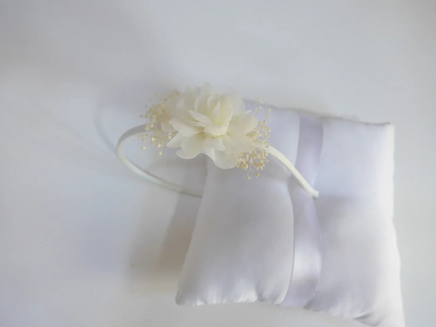 Diadema flor beig bámbula y paniculata - PARDALETS