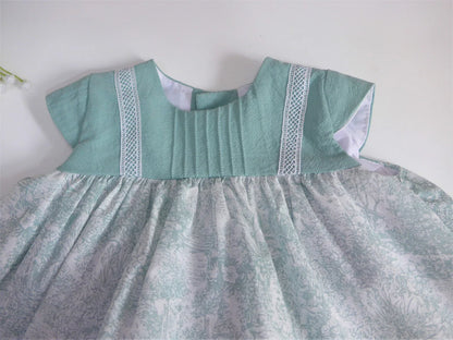 JESUSITO toile VERDE EMPOLVADO "EVELYN" - PARDALETS