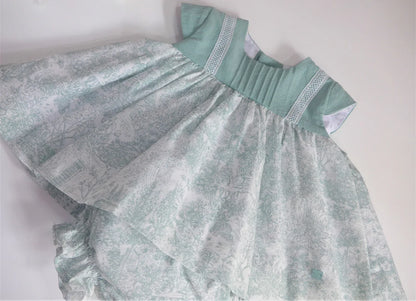 JESUSITO toile VERDE EMPOLVADO "EVELYN" - PARDALETS