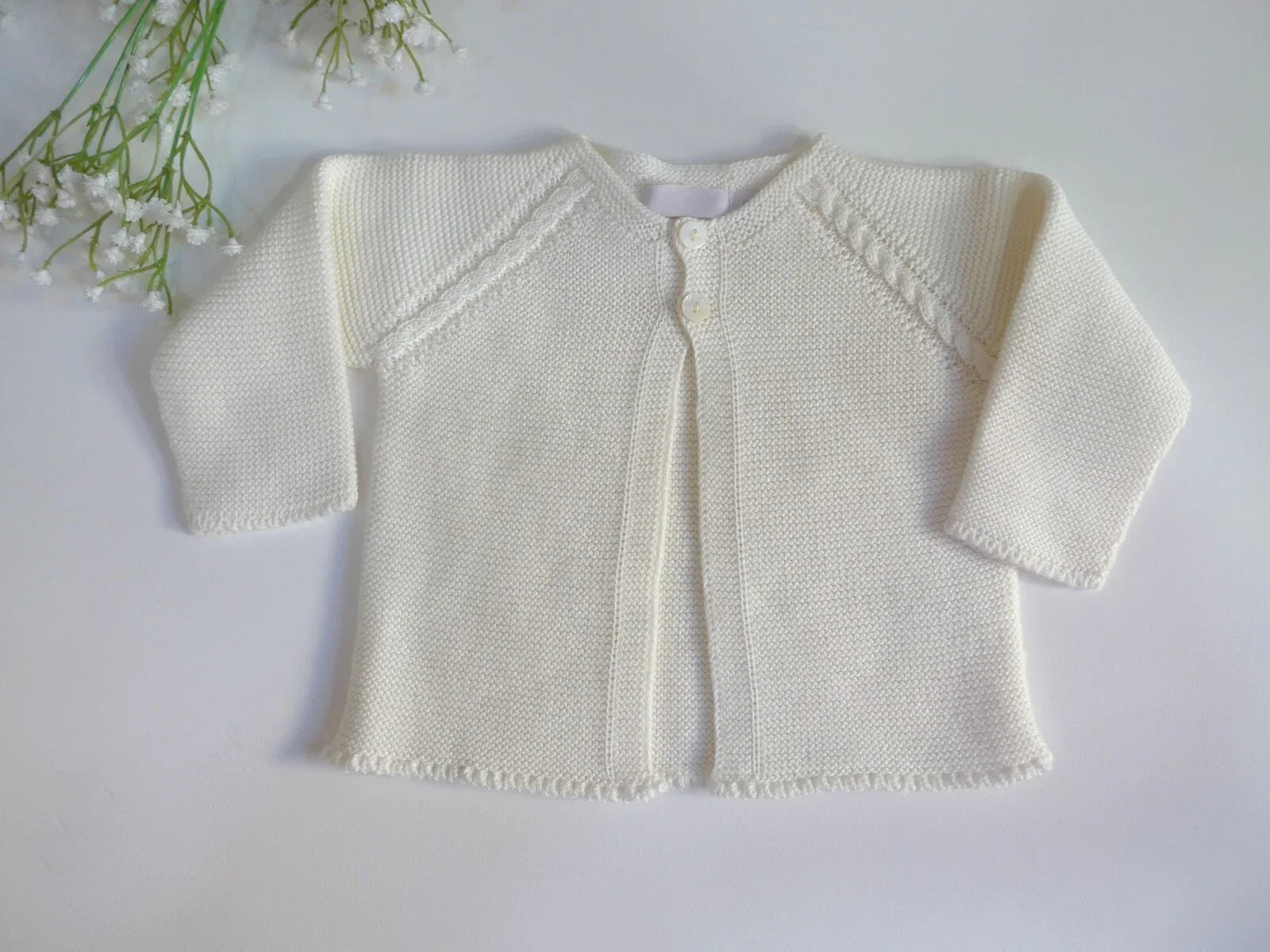 Chaqueta larga algodón beig con 2 botones - PARDALETS