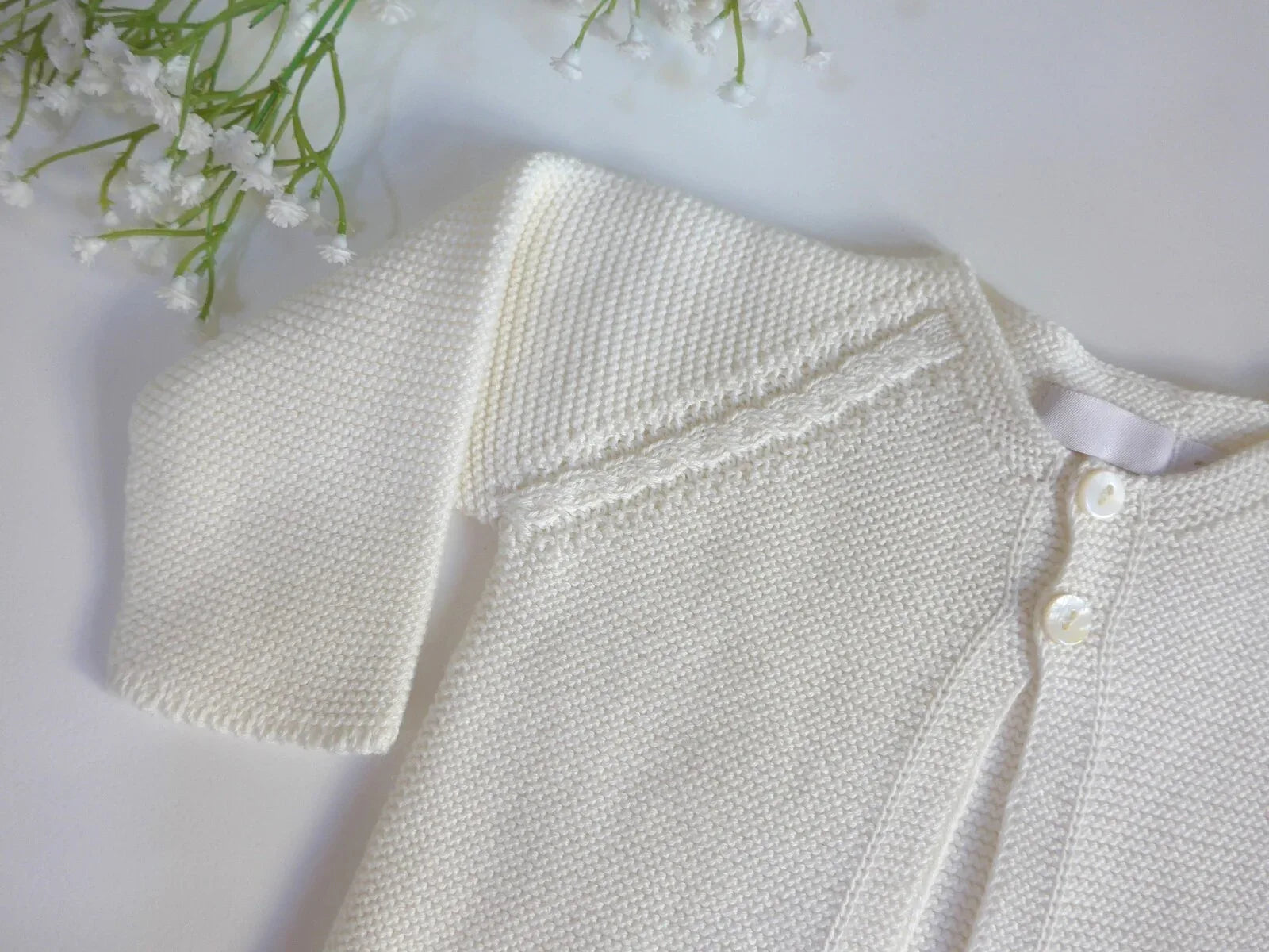 Chaqueta larga algodón beig con 2 botones - PARDALETS