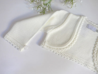 Chaqueta perle crudo con lazito - PARDALETS