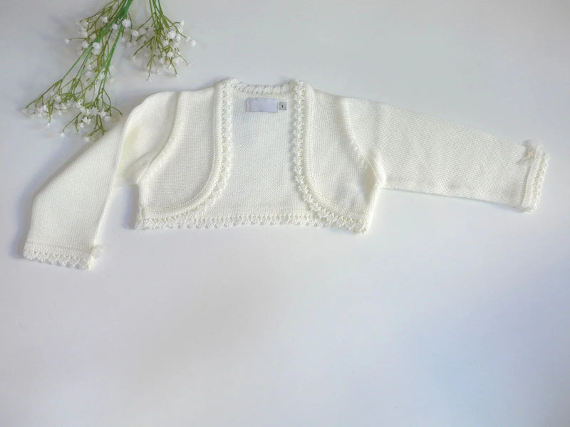 Chaqueta perle crudo con lazito - PARDALETS
