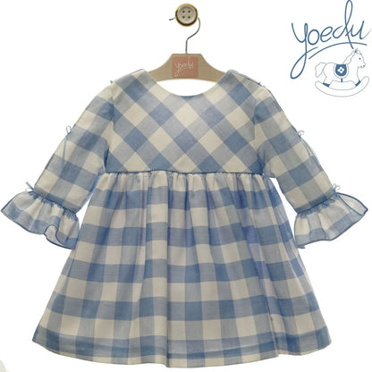 VESTIDO CUADROS AZUL REGATA "PENELOPE" - PARDALETS