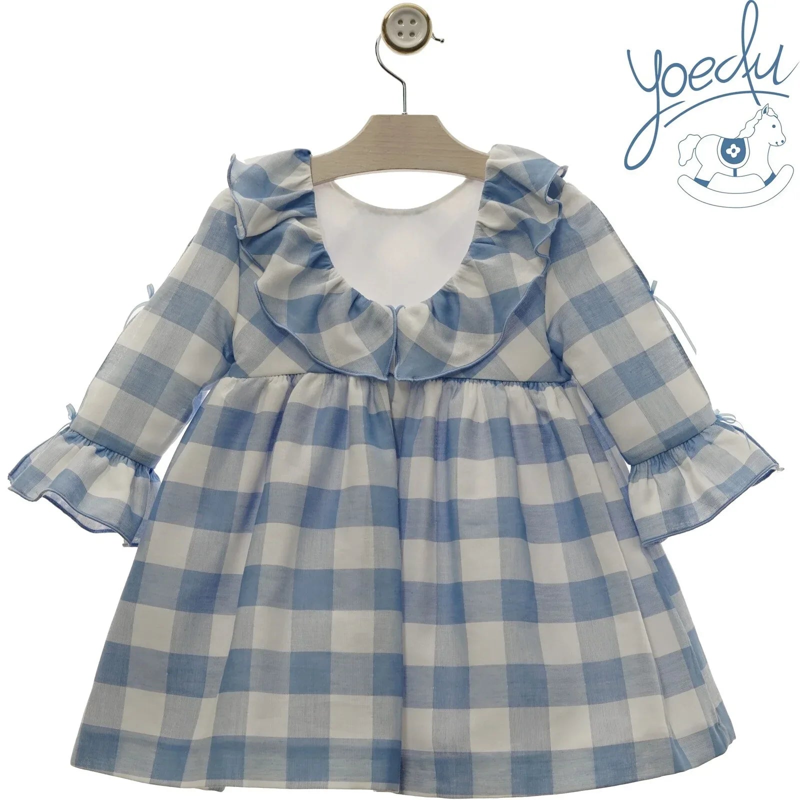 VESTIDO CUADROS AZUL REGATA "PENELOPE" - PARDALETS