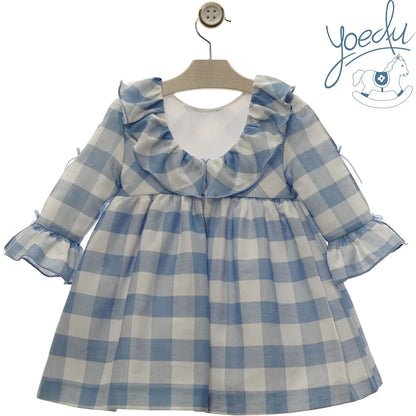 VESTIDO CUADROS AZUL REGATA "PENELOPE" - PARDALETS