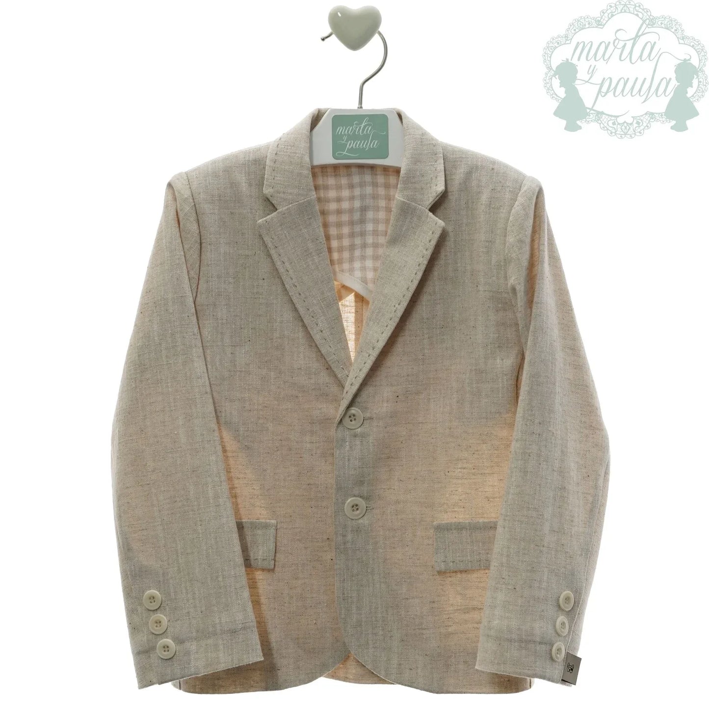 Conjunto camisa, short y americana lino rustico "Violin" - PARDALETS